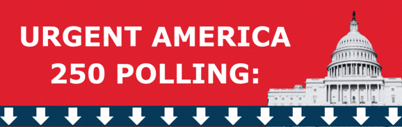 URGENT AMERICA 250 POLLING: with photo of Capital Building