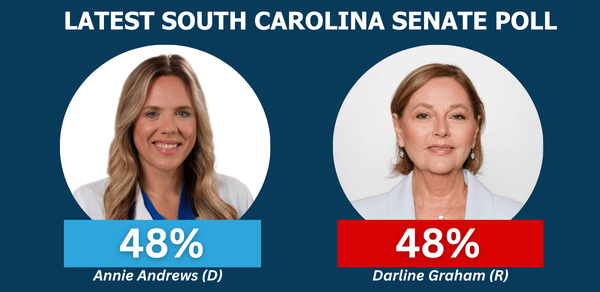 LATEST SOUTH CAROLINA SENATE POLL | Annie Andrews (48%) // Darline Graham (48%)