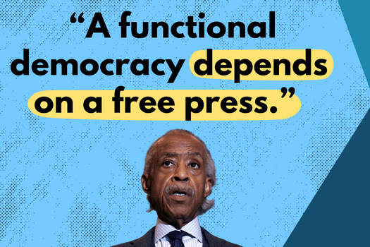 A functional democracy depends on a free press - Al Sharpton