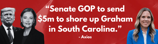 'Senate GOP to send $5m to shore up Graham in South Carolina' - Axios