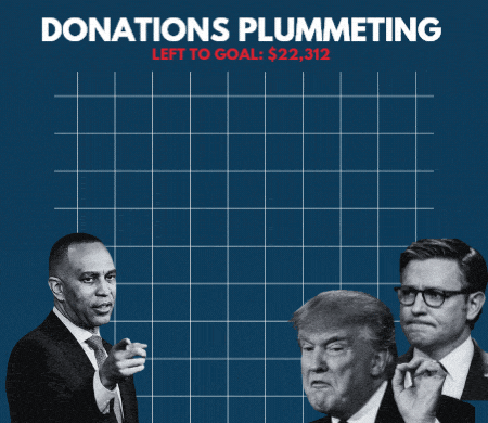 Jeffries v. Trump/Johnson | DONATIONS PLUMMETING | LEFT TO GOAL: $50,000